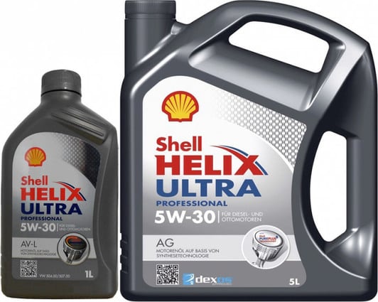 Моторное масло Shell Helix Ultra Pro AV-L 5W-30 на Citroen C5