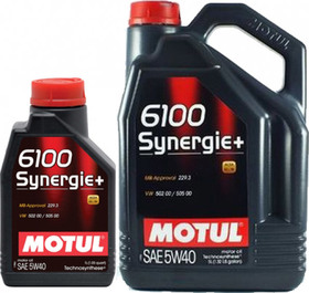 Моторное масло Motul 6100 Synergie+ 5W-40 полусинтетическое