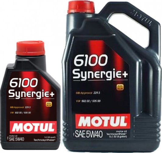 Моторное масло Motul 6100 Synergie+ 5W-40 на Ford Mustang