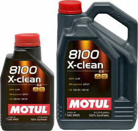 Моторное масло Motul 8100 X-Clean 5W-30 синтетическое