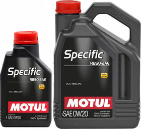 Моторное масло Motul Specific RBS0-2AE 0W-20 синтетическое