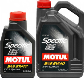 Моторное масло Motul Specific VW502.00-505.00-505.01 5W-40 синтетическое