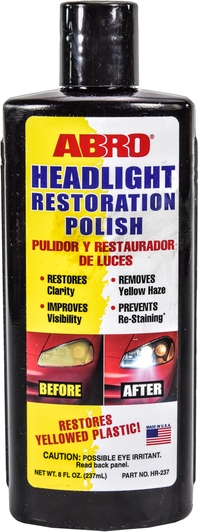 Поліроль для фар ABRO Headlight Restoration Polish 237 мл