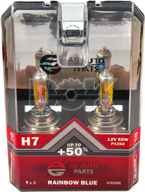 Автолампа AG-Autoparts Rainbow Blue H7 PX26d 55 W ag40193s