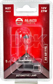 Автолампа AG-Autoparts Standard H27/2W PGJ13 27 W прозрачная ag40119s