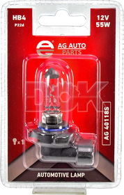 Автолампа AG-Autoparts Standard HB4 P22d 55 W прозора ag40118s