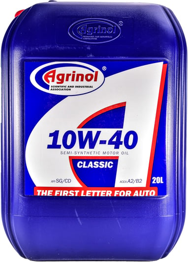 Моторное масло Agrinol Classic 10W-40 20 л на Nissan Stagea