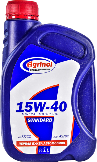 Моторное масло Agrinol Standard 15W-40 1 л на Dodge Challenger