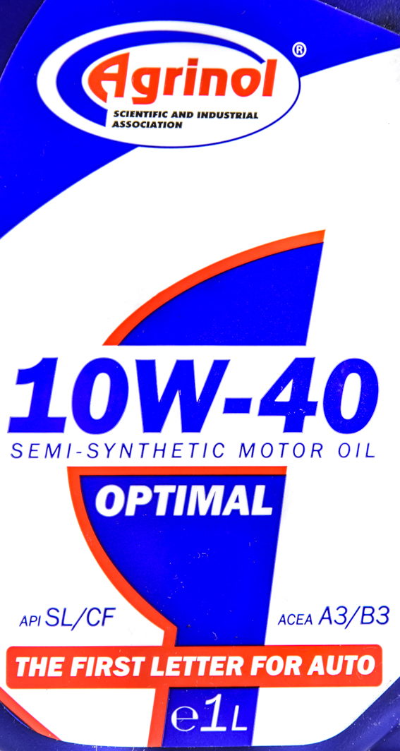 Моторное масло Agrinol Optimal 10W-40 1 л на Citroen Xsara