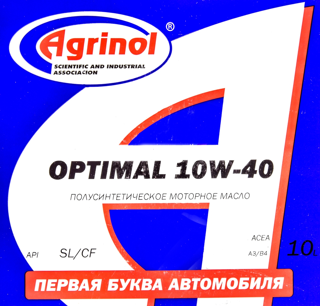 Моторна олива Agrinol Optimal 10W-40 10 л на Volkswagen NEW Beetle