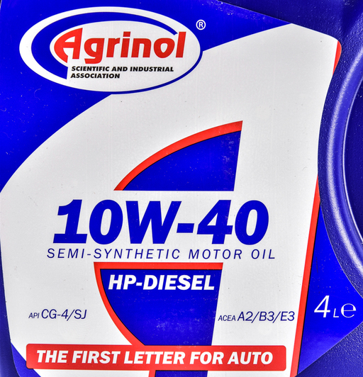 Моторное масло Agrinol HP-Diesel 10W-40 4 л на Chevrolet Malibu