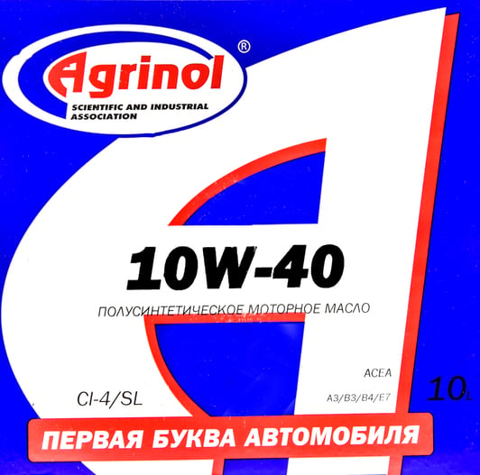 Моторное масло Agrinol Grand-Diesel 10W-40 10 л на Renault 19