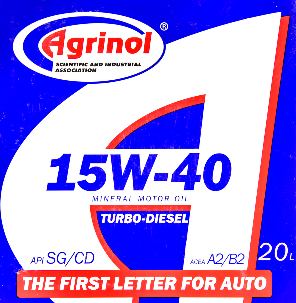 Моторное масло Agrinol Turbo-Diesel 15W-40 20 л на Iveco Daily VI