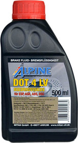 Тормозная жидкость Alpine LV DOT 4 ABS ESP ASR
