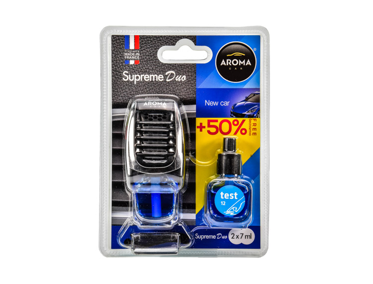 

Ароматизатор Aroma Car Supreme Duo Slim New Car 7 мл 92518