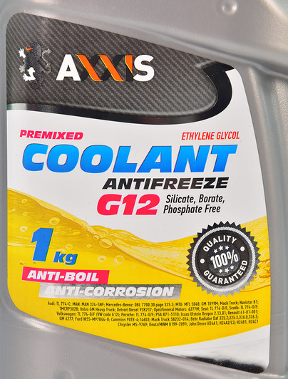 Готовий антифриз Axxis Coolant G12 жовтий -32 °C