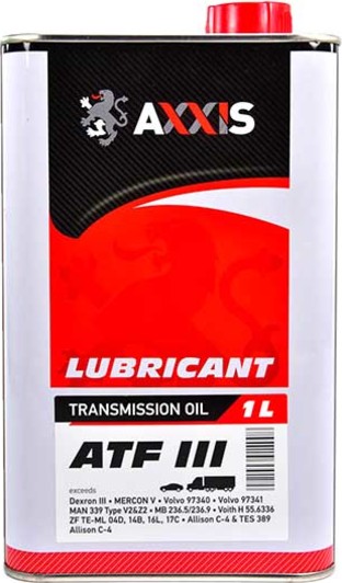 Олива трансмісійна AXXIS LUBRICANT TRANSMISSION OIL ATF 3