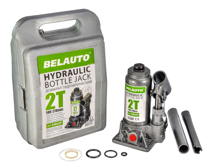 

Домкрат BELAUTO Bottle Jack вертикальный (бутылочный) гидравлический 2 т DB02P