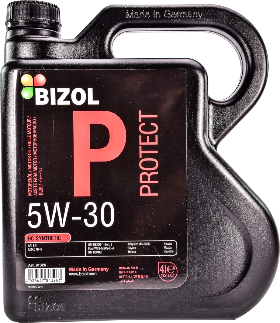 Моторна олива Bizol Protect 5W-30 4 л на Opel Tigra