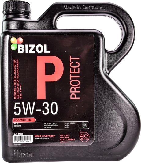Моторное масло Bizol Protect 5W-30 4 л на Mitsubishi Magna