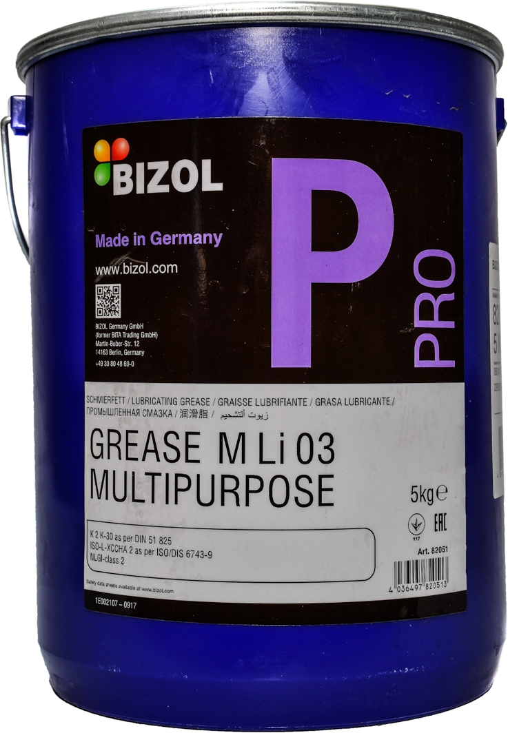 

Смазка Bizol Pro Grease M Li 03 многоцелевая B82051