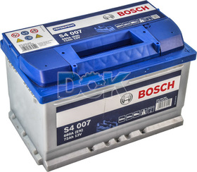 Аккумулятор Bosch 6 CT-72-R S4 Silver 0092S40070