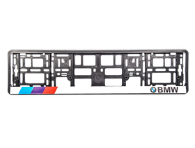 Рамка номерного знака Carlife NH241 цвет черный на BMW пластик
