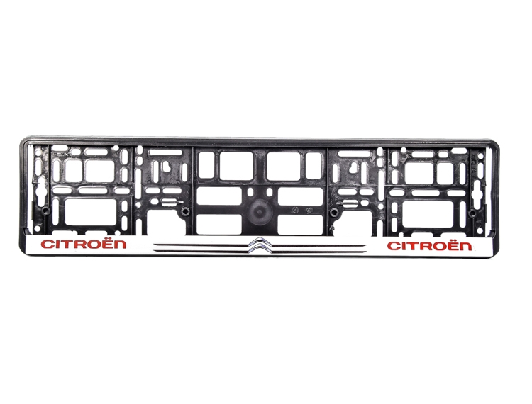 

Рамка номерного знака Carlife NH251 черная на Citroen