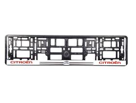 Рамка номерного знака Carlife NH251 колір чорний на Citroen пластик