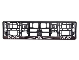Рамка номерного знака Carlife NH192 цвет черный на Toyota