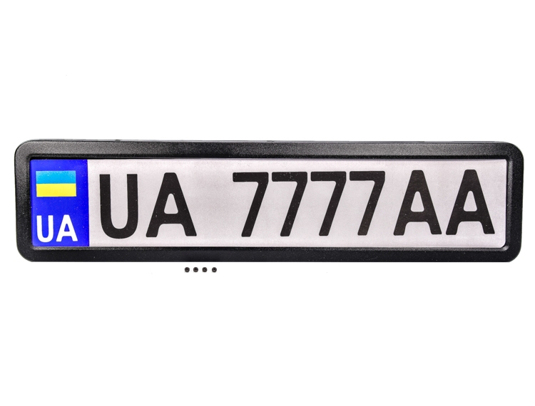 

Рамка номерного знака Carlife NH420 цвет черный матовый