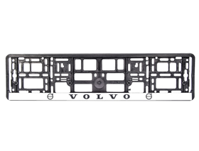 Рамка номерного знака Carlife NH580 цвет черный на Volvo пластик