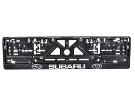 Рамка номерного знака Carlife NH65 колір чорний на Subaru