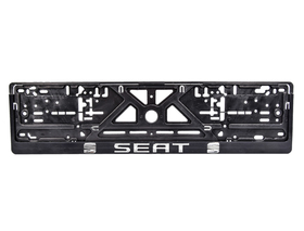 Рамка номерного знака Carlife NH56 колір чорний на Seat пластик