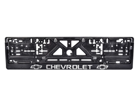 Рамка номерного знака Carlife NH35 колір чорний на Chevrolet