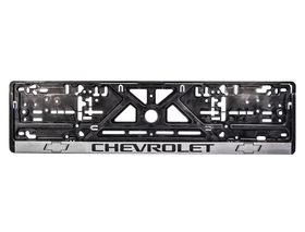 Рамка номерного знака Carlife NH09 цвет черный на Chevrolet пластик