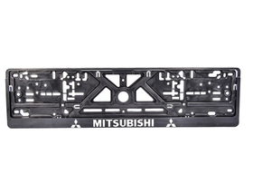 Рамка номерного знака Carlife NH53 цвет черный на Mitsubishi пластик