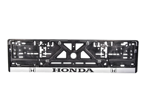 Рамка номерного знака Carlife NH18 цвет черный на Honda пластик