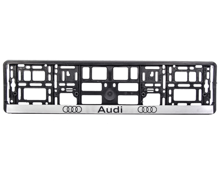 

Рамка номерного знака Carlife NH300 черная на Audi