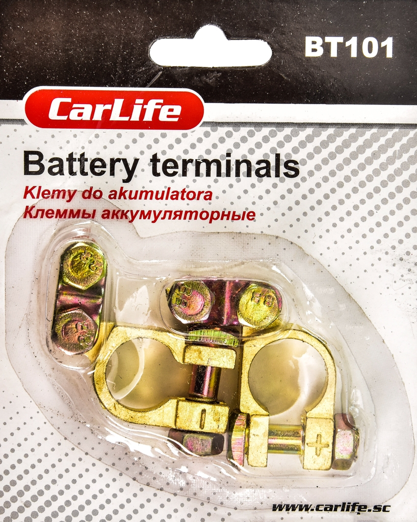 

Клеммы АКБ Euro Type 1 Carlife BT101