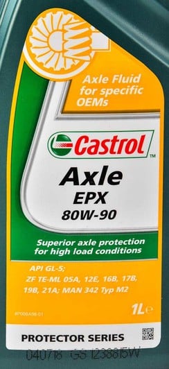 Castrol Axle EPX GL-5 80W-90 (1 л) трансмиссионное масло 1 л