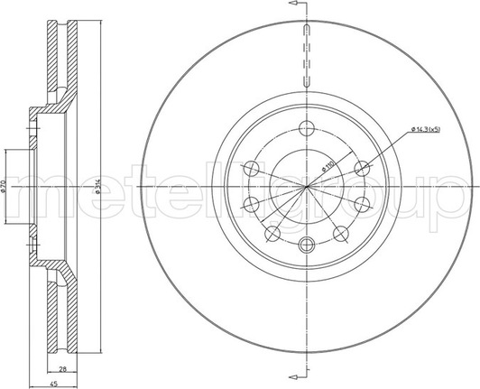 800-1353C Cifam Тормозной диск