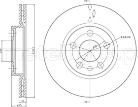 Гальмівний диск Cifam 800-402