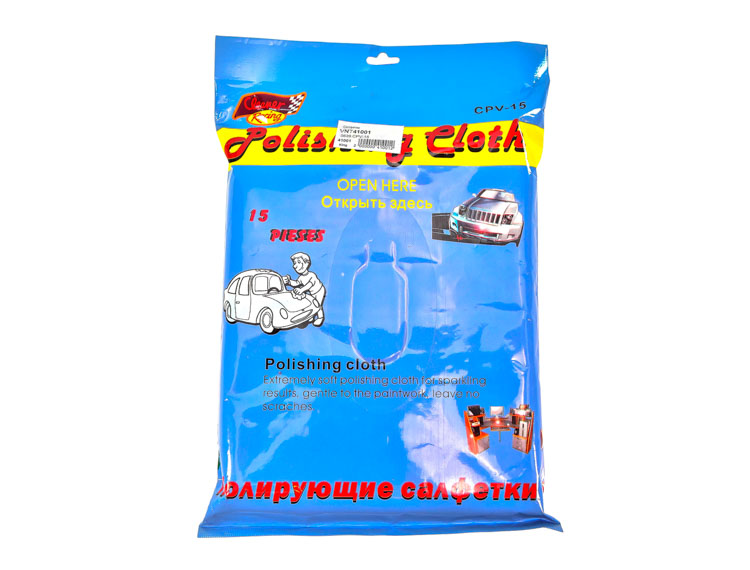 

Салфетки Cleaner Racing Polishing Cloth 5639cpv15 из нетканого материала 15 шт