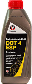 Тормозная жидкость Comma Synthetic DOT 4 ESP пластик