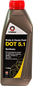 Тормозная жидкость Comma Synthetic DOT 5.1 ABS пластик