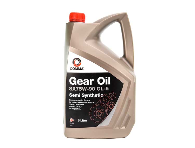 

Трансмиссионное масло Comma Gear Oil SX GL-5 75W-90 полусинтетическое SX5L
