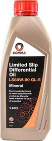 Трансмиссионное масло Comma Limited Slip Differential Oil LS GL-5 80W-90 минеральное