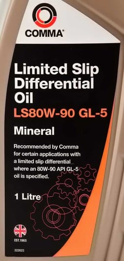 Comma Limited Slip Differential Oil LS 80W-90 трансмиссионное масло