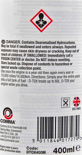 Comma Petrol D-TOX присадка